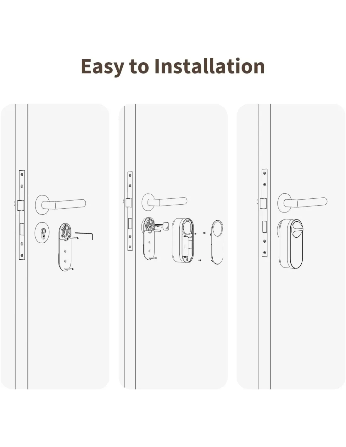 Aqara Smart Lock U200 Lite - Black - Aqara Hub Required