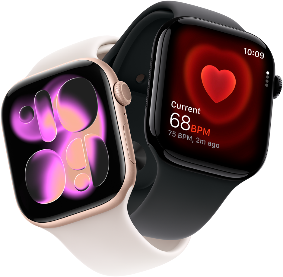 Apple Watch Series 11 GPS + Cellular 46mm - Silver Aluminium with Purple Fog Sport Band M/L