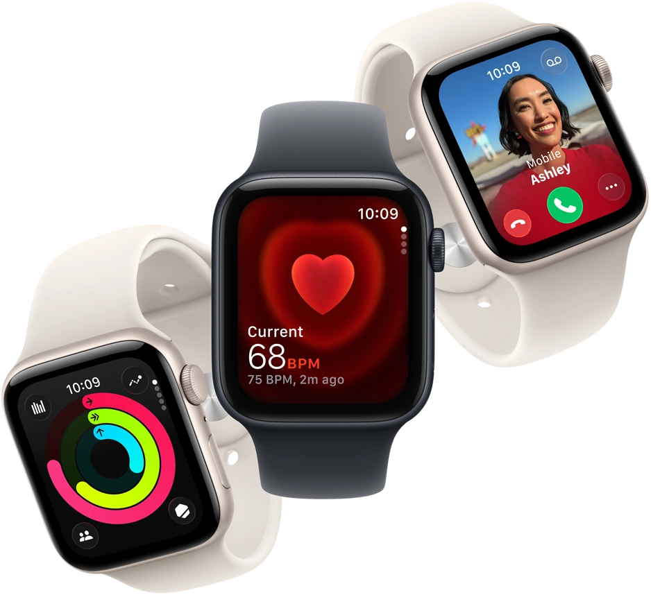 Apple Watch SE 3 GPS + Cellular 44mm - Midnight with Midnight Sport Band S/M