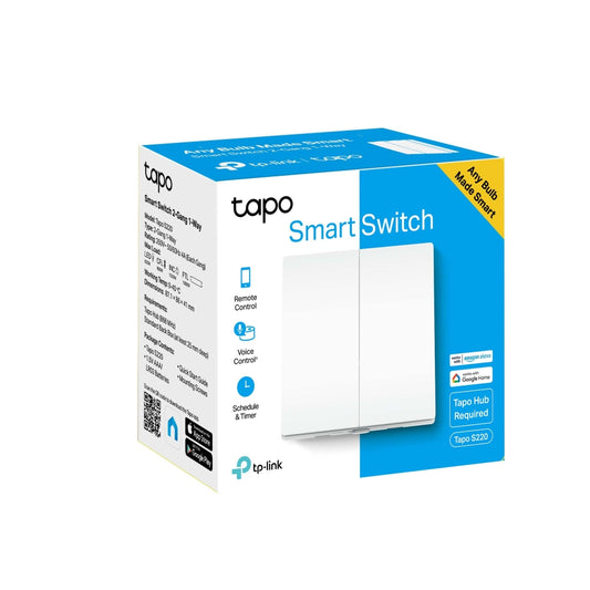 Tapo Smart Light Switch, 2-Gang 1-Way - S220