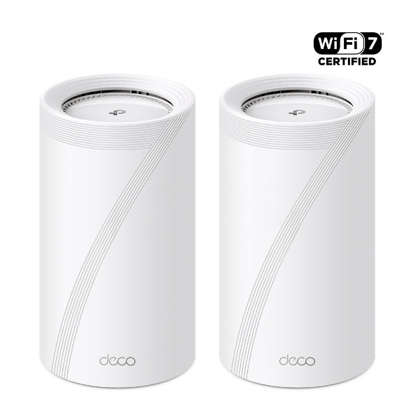 TP-Link BE19000 Tri-Band Whole Home Mesh WiFi 7 System 2 Pack - Deco BE85