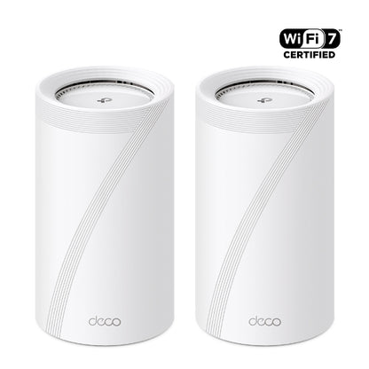 TP-Link BE19000 Tri-Band Whole Home Mesh WiFi 7 System 2 Pack - Deco BE85