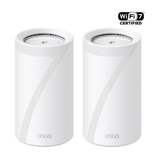 TP-Link BE19000 Tri-Band Whole Home Mesh WiFi 7 System 2 Pack - Deco BE85