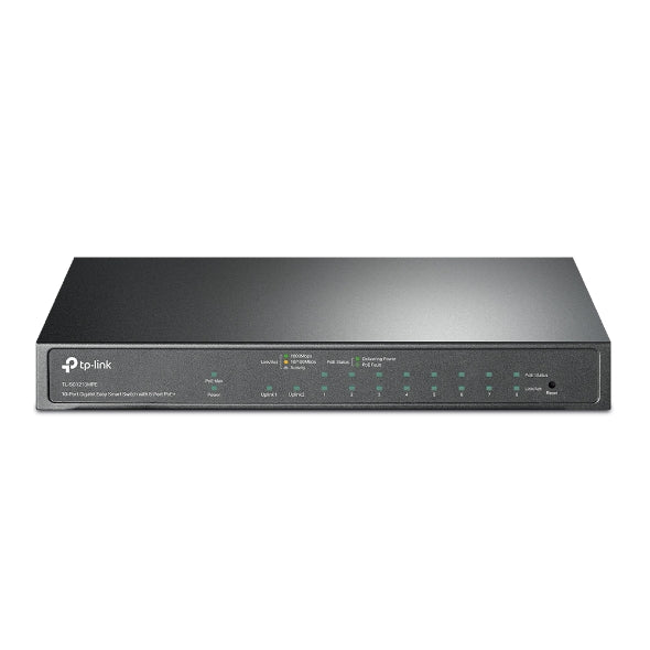 TP-Link 10-Port Gigabit Easy Smart Switch with 8-Port PoE+ - TL-SG1210MPE