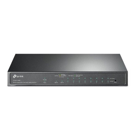 TP-Link 10-Port Gigabit Easy Smart Switch with 8-Port PoE+ - TL-SG1210MPE