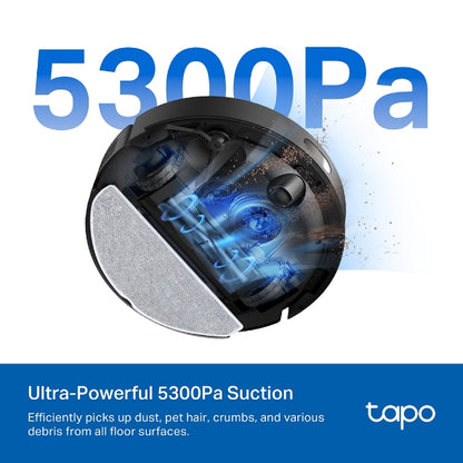 Tapo Hyper Suction Robot Vacuum & Mop + Smart Auto-Empty Dock - Tapo RV30 Max Plus