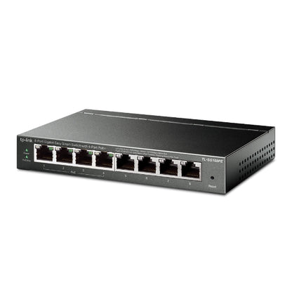 TP-Link 8-Port Gigabit Easy Smart Switch with 4-Port PoE+ - TL-SG108PE