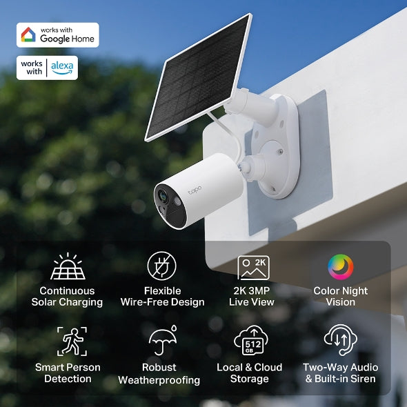 Tapo Solar-Powered Security Camera Kit - TC82 KIT