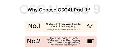 OSCAL Pad 9 LTE 4GB/128GB - Titanium Grey