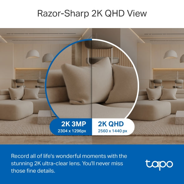 Tapo Pan/Tilt AI Home Security Wi-Fi Camera - Tapo C220