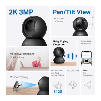 Tapo Pan/Tilt Home Security Wi-Fi Camera - Tapo C211
