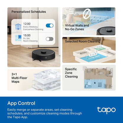 Tapo Hyper Suction Robot Vacuum & Mop + Smart Auto-Empty Dock - Tapo RV30 Max Plus