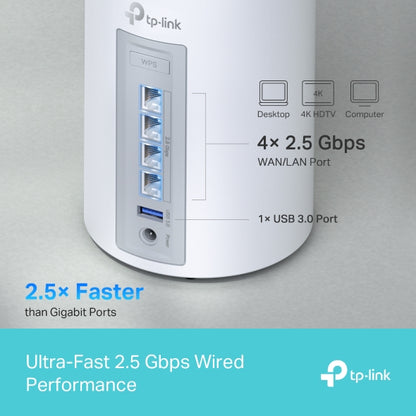 TP-Link BE11000 Whole Home Mesh WiFi 7 System - Deco BE65