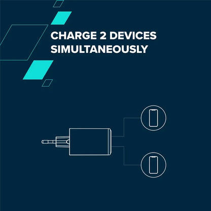 Canyon CU45AC GaN 45W USB-C/USB-A Charger - White