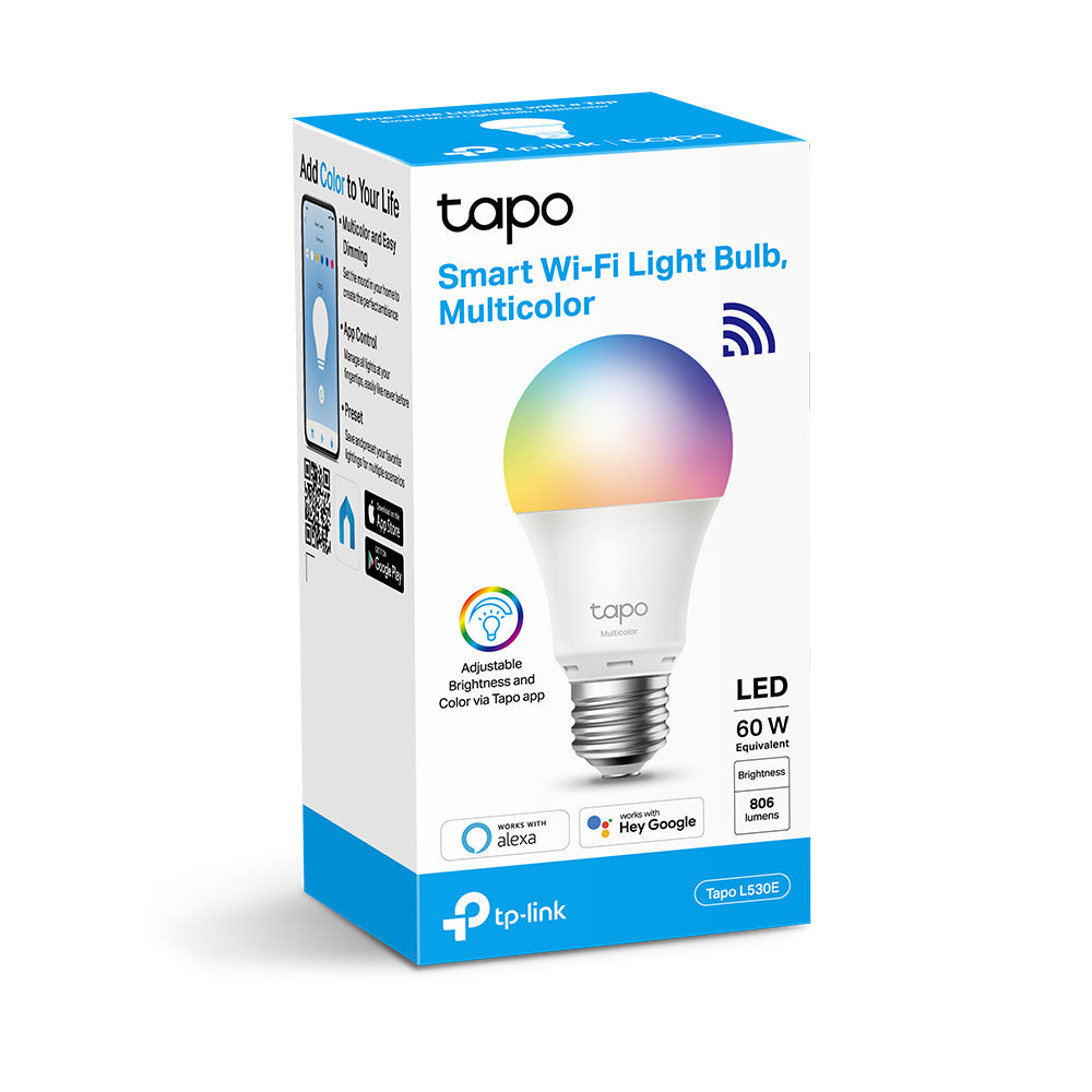 Tapo Smart Wi-Fi Light Bulb, Multicolor - Tapo L530E