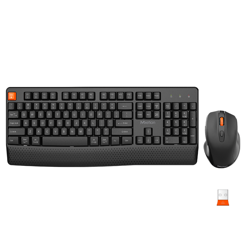 Meetion Wireless Keyboard and Mouse Combo - Silent Mouse, Ergonomic Design