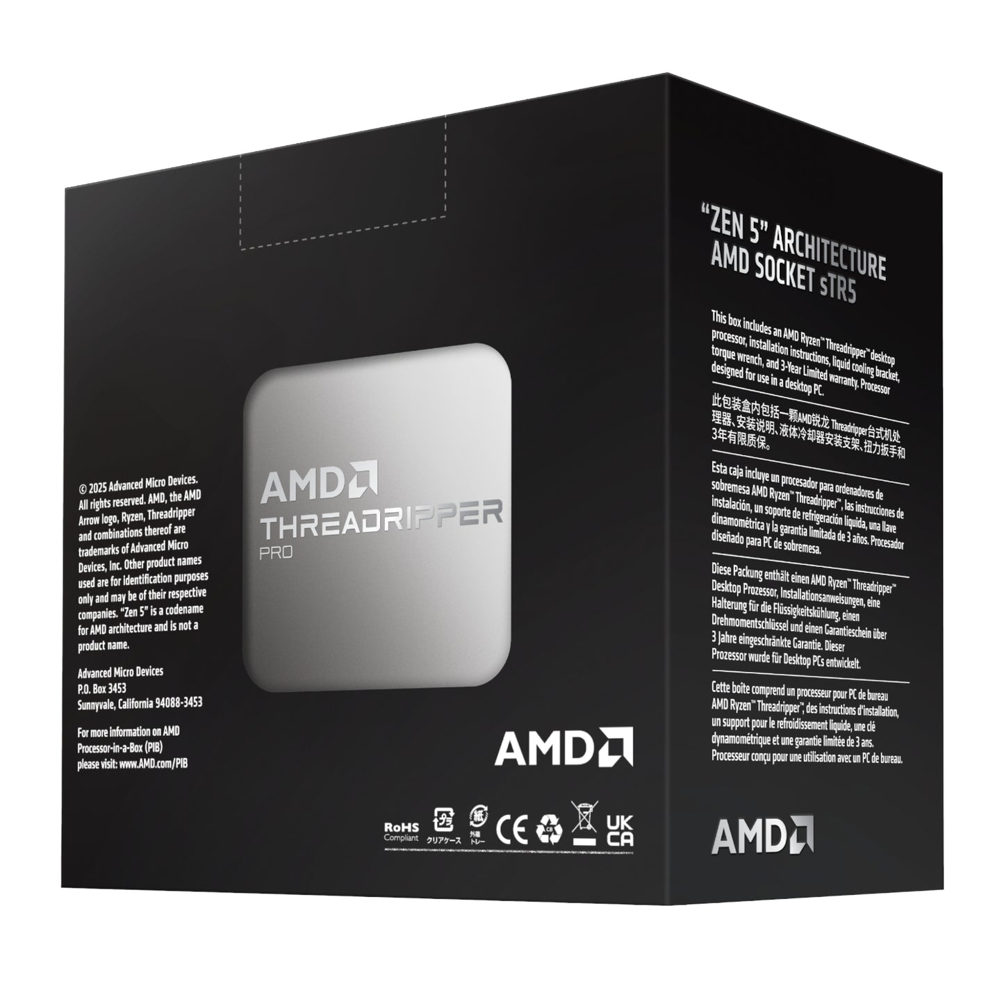 AMD Ryzen Threadripper Pro 9995WX 96-Core 2.5GHz CPU