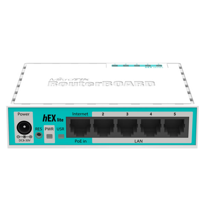 MikroTik hEX Lite - 5 Port Ethernet Desktop Router