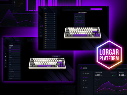 Lorgar Wireless Gaming Keyboard KBP70MW - Beige