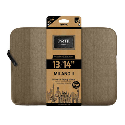 Port Designs Milano II Eco 13/14″ Universal Laptop Sleeve – Desert Brown