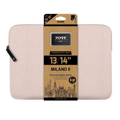 Port Designs Milano II Eco 13/14″ Universal Laptop Sleeve – Plush Pink