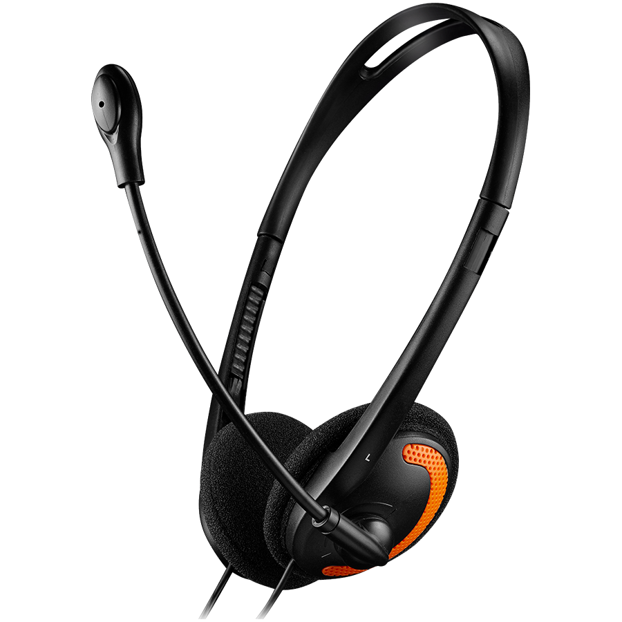 Canyon HS-01 PC Headset - Black/Orange