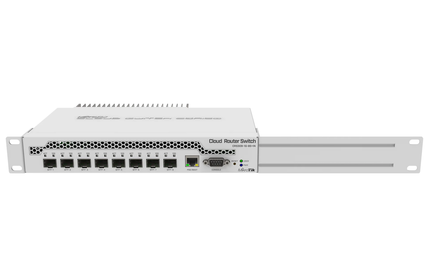 MikroTik CRS309-1G-8S+IN - 8 x SFP+ 10Gbps Ports, 1  x Gigabit Port Cloud Router Switch