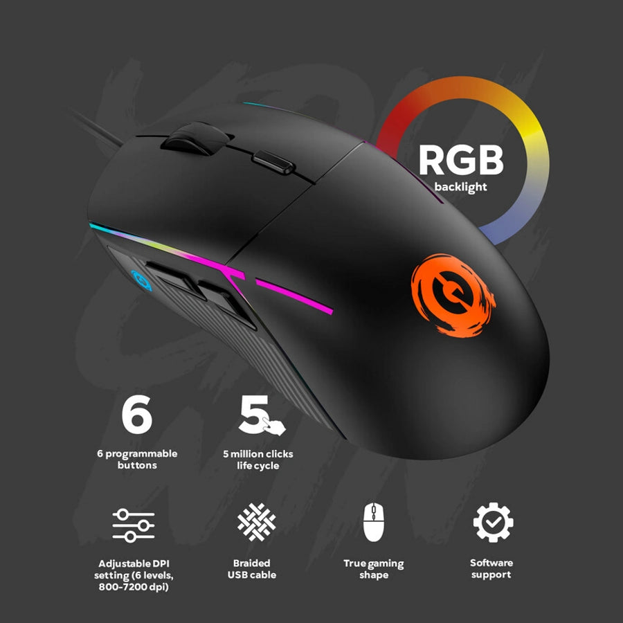 Canyon Gaming Mouse SHADDER GM-321 - Black