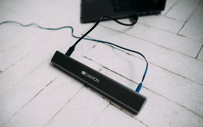 Canyon DS-6 6-in-1 USB-C Docking Station and Stand - Space Grey