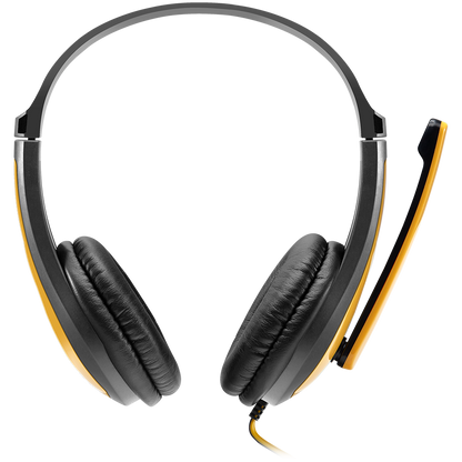 Canyon HSC-1 PC Headset with Microphone - Black/Yellow