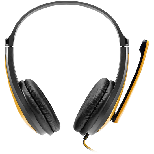 Canyon HSC-1 PC Headset with Microphone - Black/Yellow