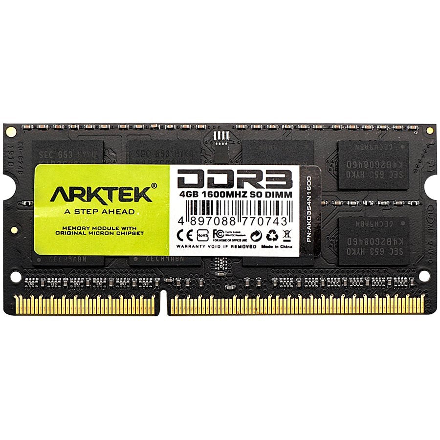 Arktek Memory 4GB DDR3 PC-1600 SO-DIMM RAM Module