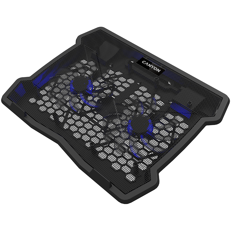 Canyon NS03 3Fan 2USB LED Cooling Stand - Black