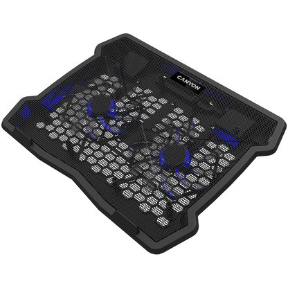 Canyon NS03 3Fan 2USB LED Cooling Stand - Black