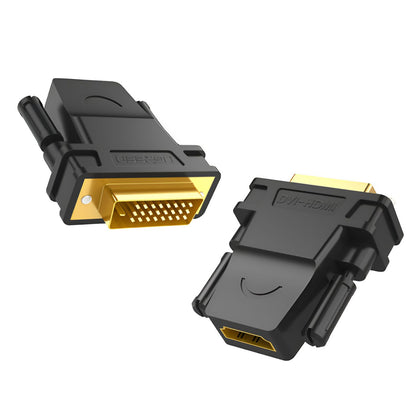 UGREEN 20124-20124 DVI (24+1) Male to HDMI Female Adapter – Black