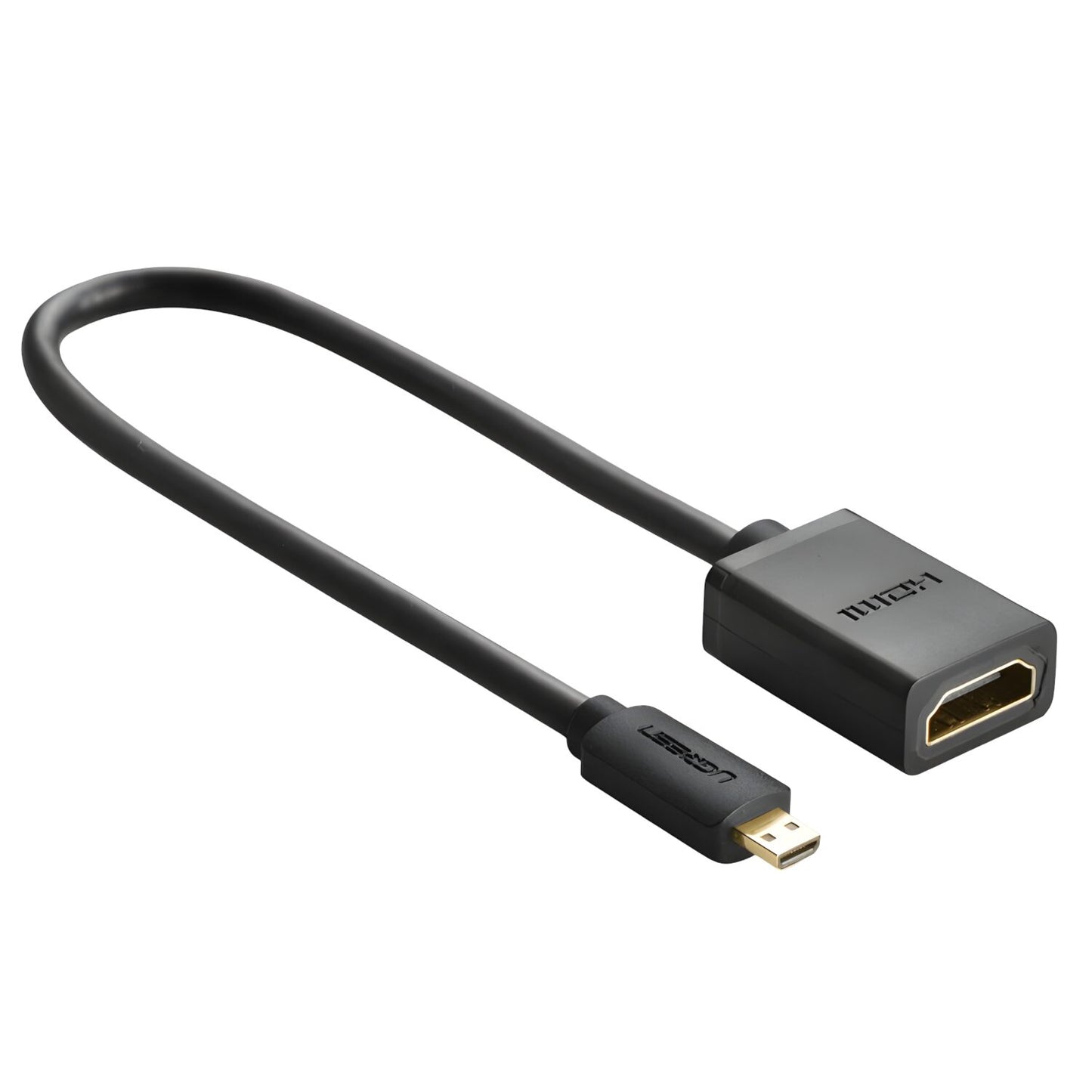 UGREEN 20134-20134 Micro HDMI Male to HDMI Female Adapter – Black