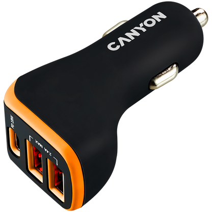 Canyon Car Charger PD 18W USB-C 2x USB-A
