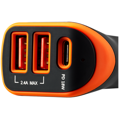Canyon Car Charger PD 18W USB-C 2x USB-A
