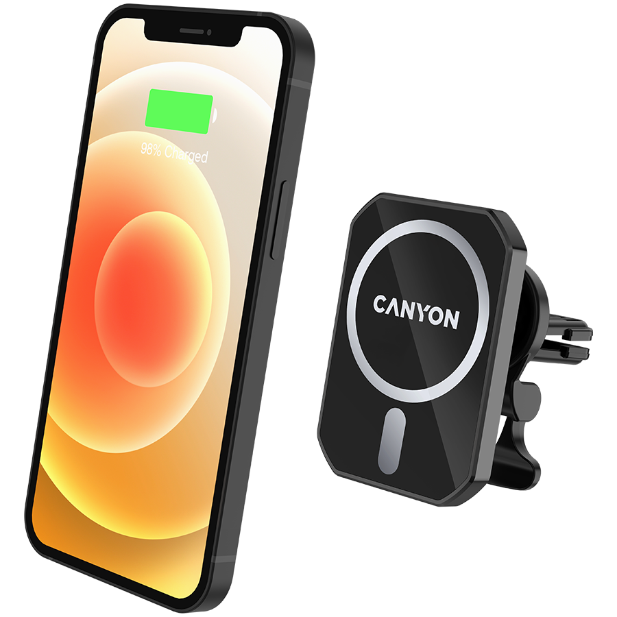 Canyon CM-15 15W Wireless Magnetic Car Charger