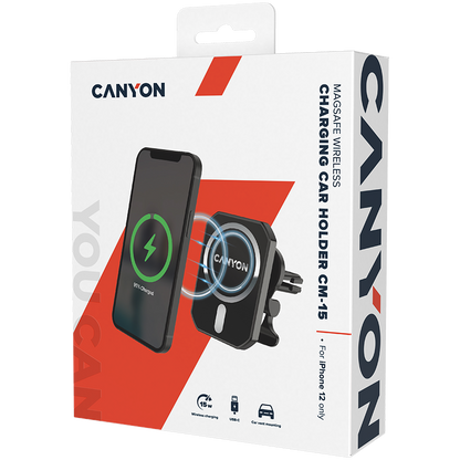 Canyon CM-15 15W Wireless Magnetic Car Charger