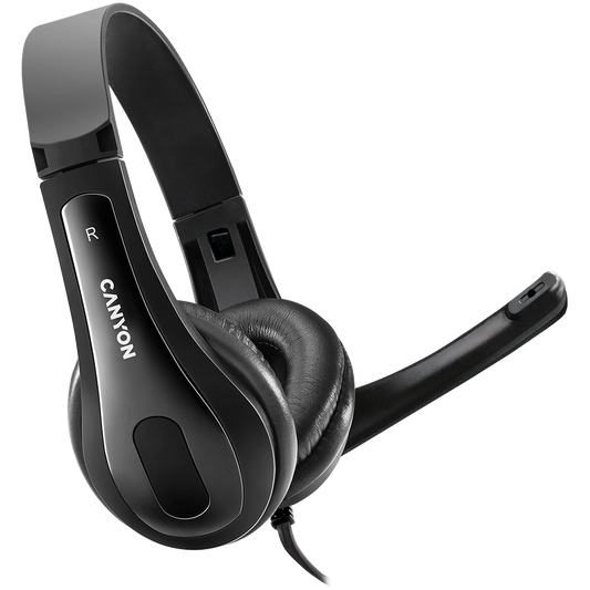 Canyon CHSU-1 USB PC Headset - Black