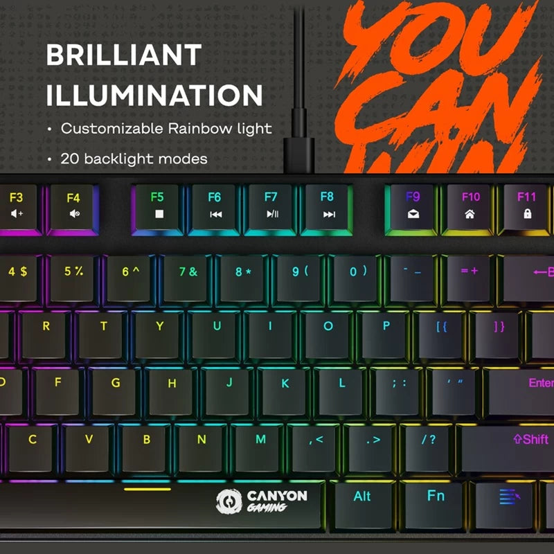 Canyon Gaming Keyboard Cometstrike TKL GK-50
