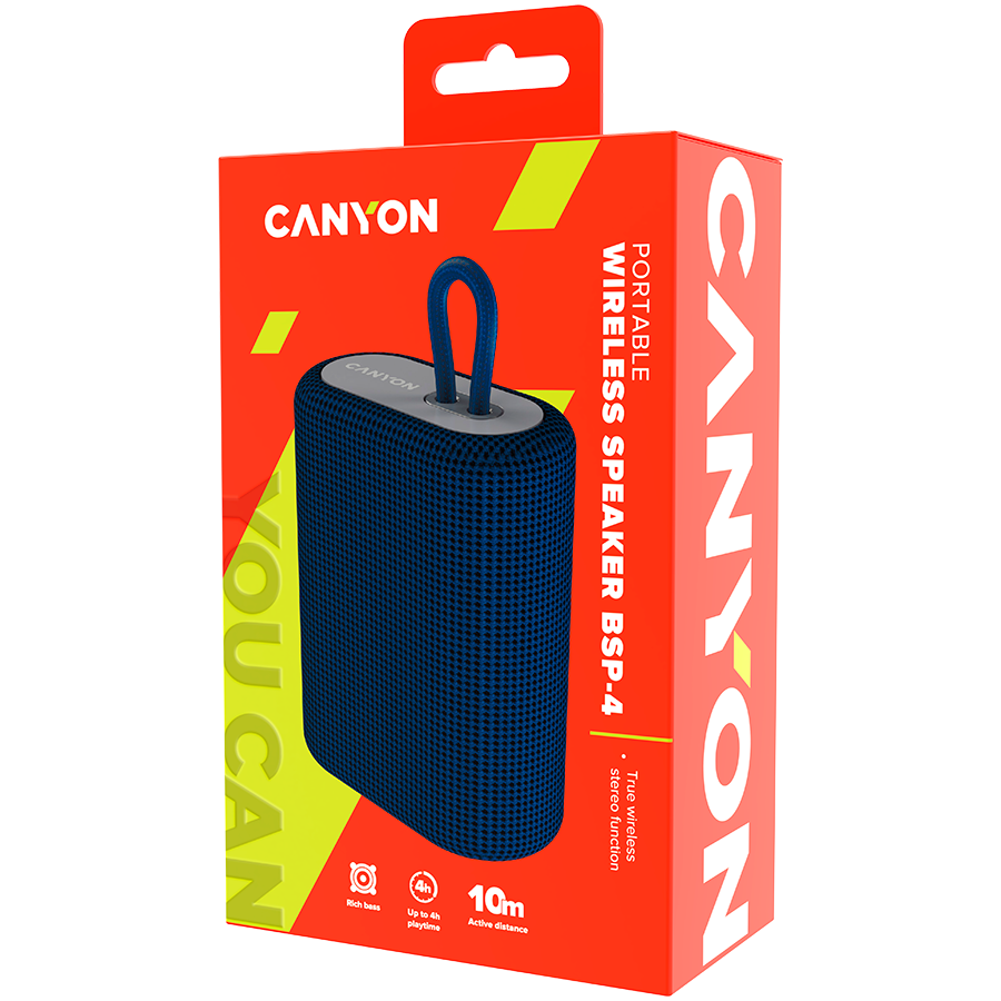 Canyon Portable Wireless Speaker BSP-4 - Blue