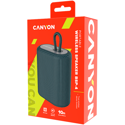 Canyon Portable Wireless Speaker BSP-4 - Dark Grey