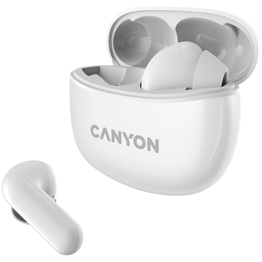 Canyon TWS-5 True Wireless Earbuds - White