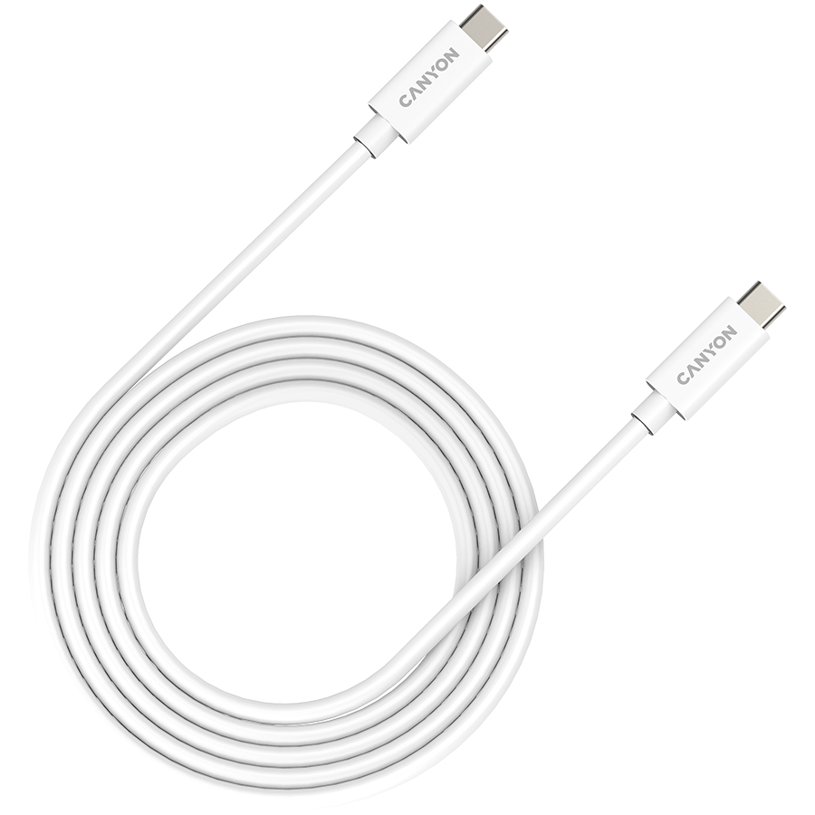 Canyon USB-C to USB-C 240W 20Gbps 2M - White