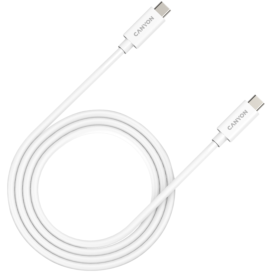 Canyon USB-C to USB-C 240W 40Gbps 1M - White