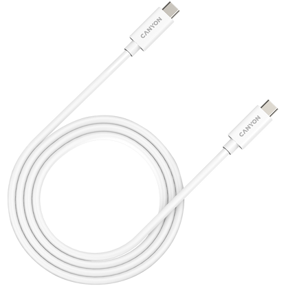 Canyon USB-C to USB-C 240W 40Gbps 1M - White