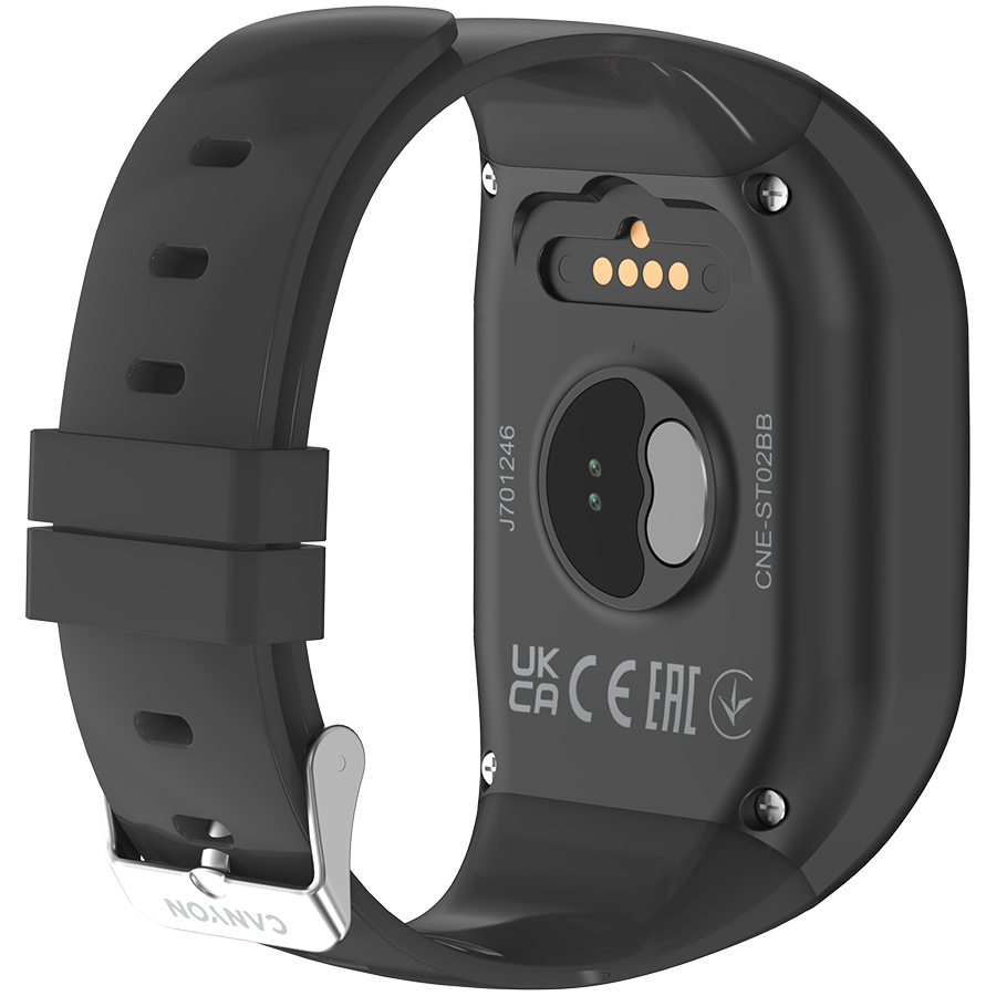 Canyon Safetrack AI ST-02 4G GPS Smart Watch - Black