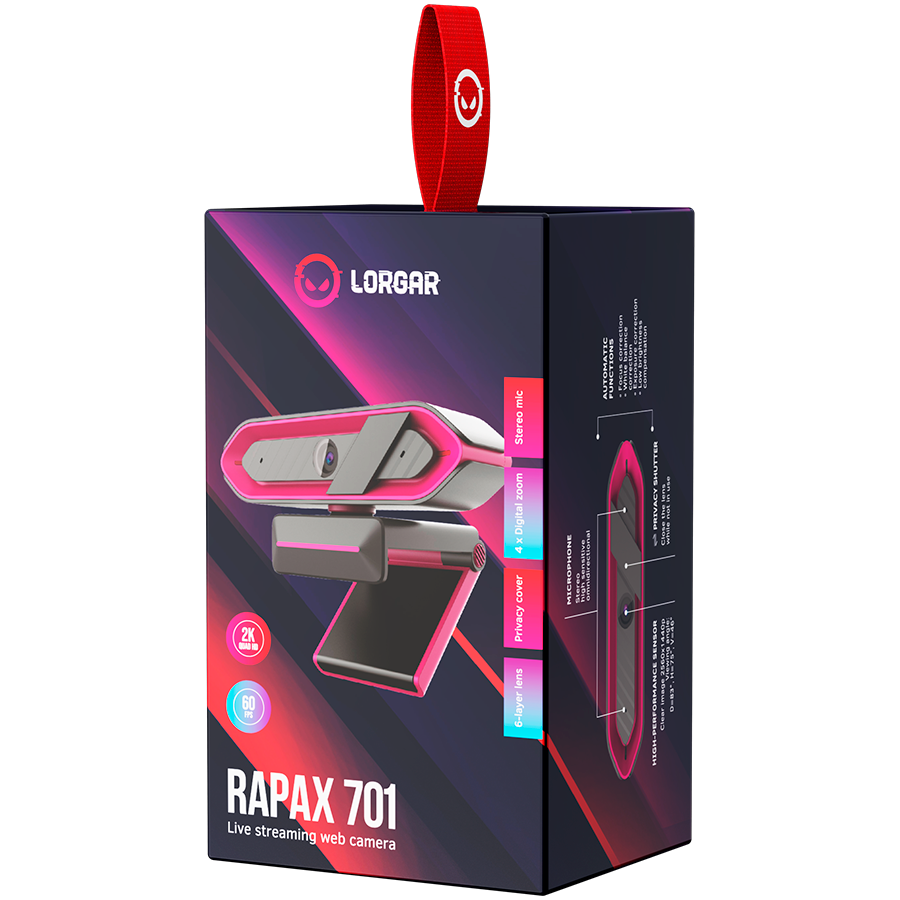 Lorgar Rapax 701 Webcam - Pink